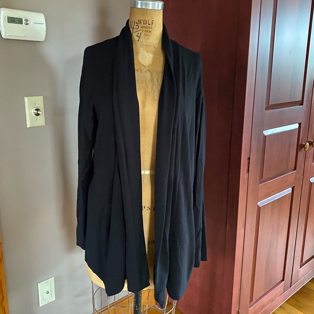 A New Day Black Open Cardigan